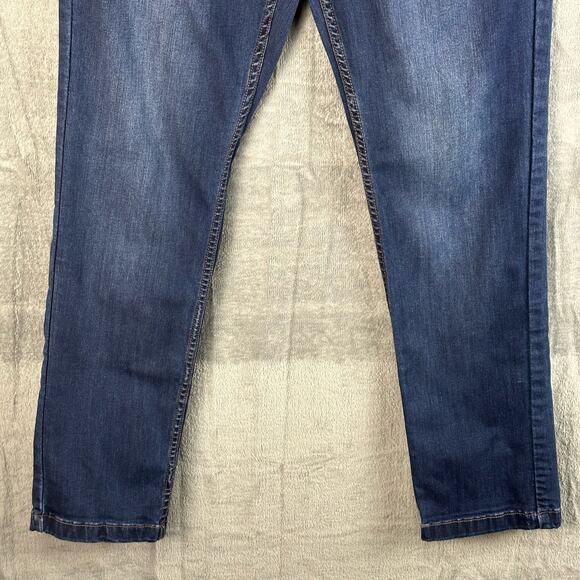 Mugsy Jeans Men 31X30 Blue Dark Wash Hamms Straight Whisker Stretch FLX3HM Denim - Picture 3 of 14